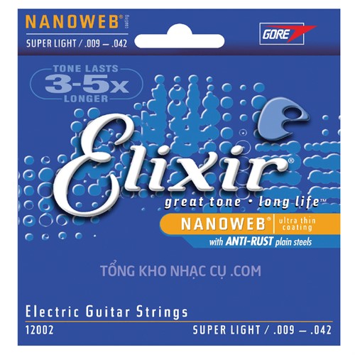 Dây Đàn Guitar Electric Elixir 12002